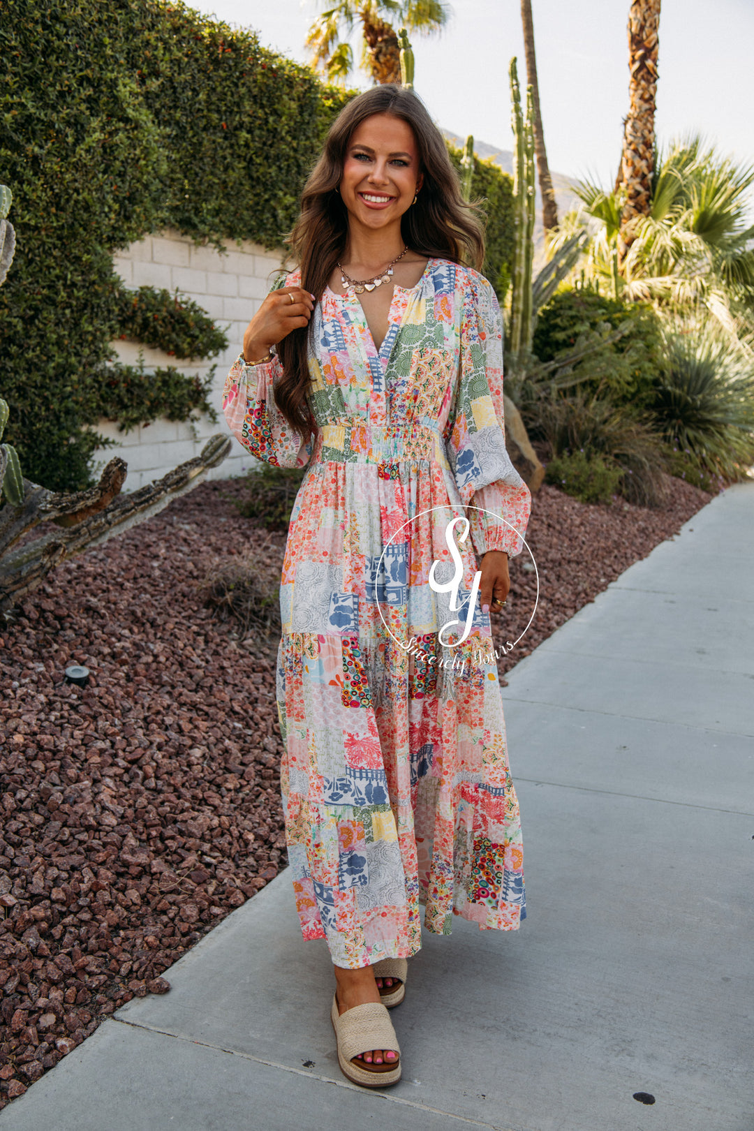 Botanical Garden Dress - Sorbet Breeze
