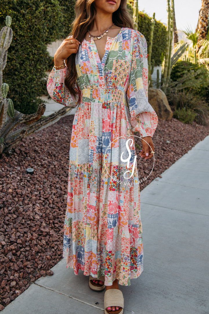Botanical Garden Dress - Sorbet Breeze