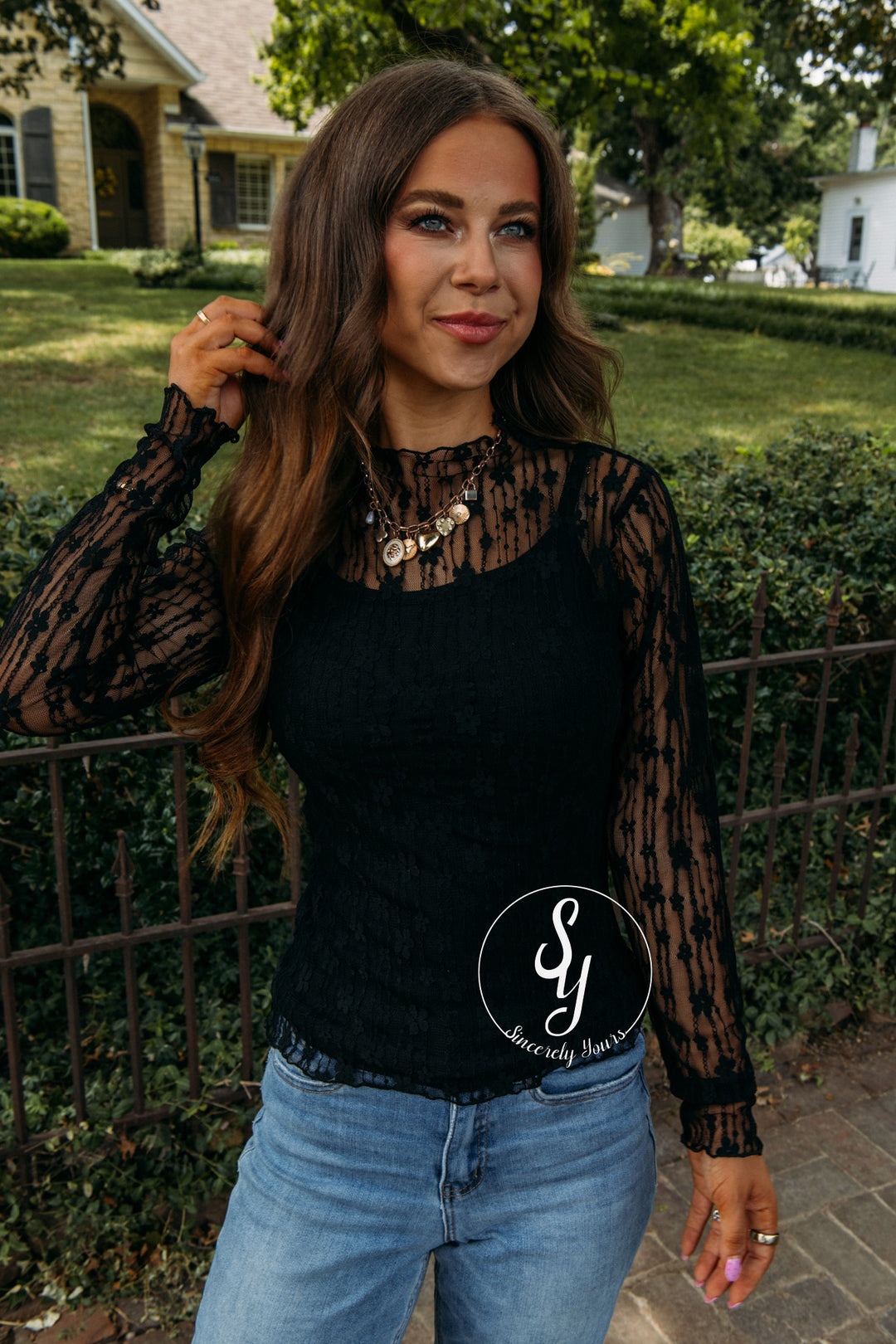 Days Of Lace Top - Black