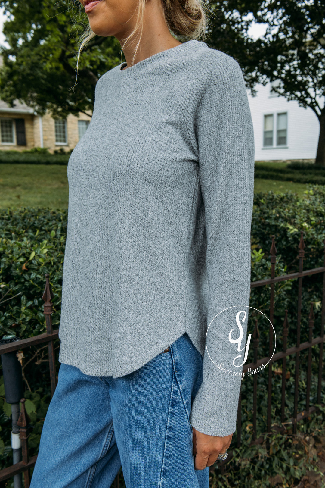 The Ideal Top - Heather Gray