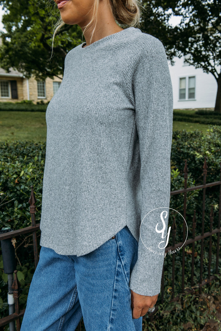 The Ideal Top - Heather Gray