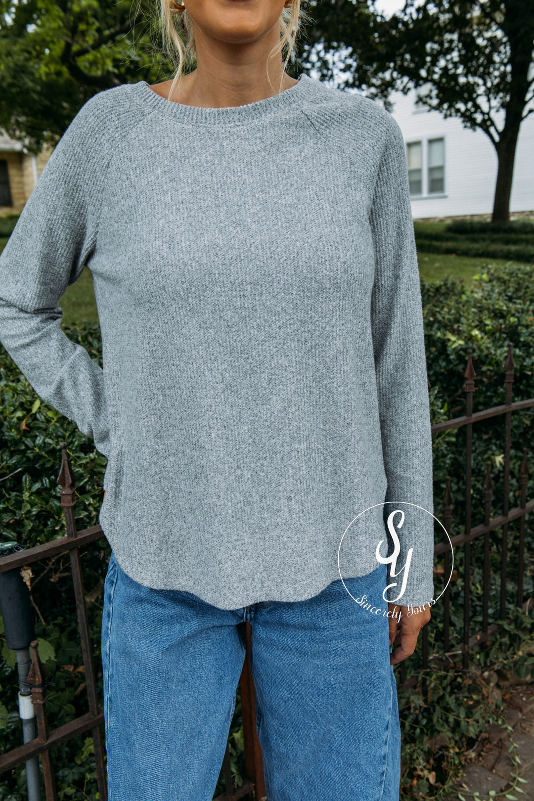 The Ideal Top - Heather Gray
