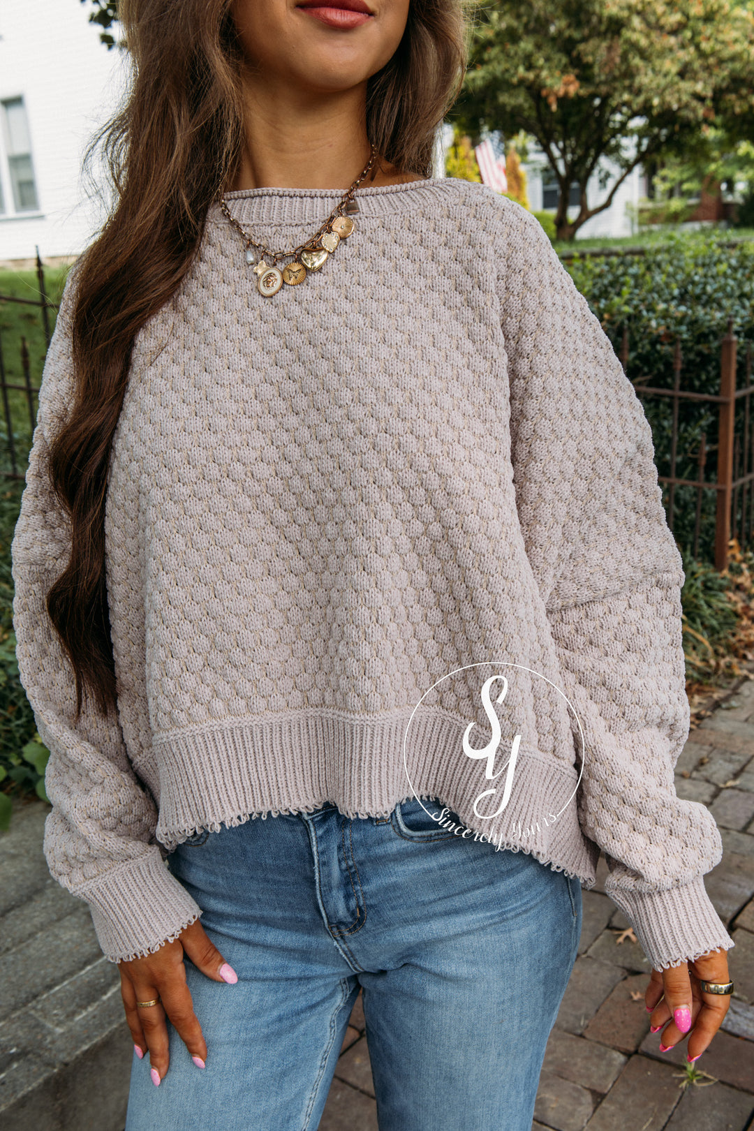 Charmed Cozy Sweater - Oatmeal