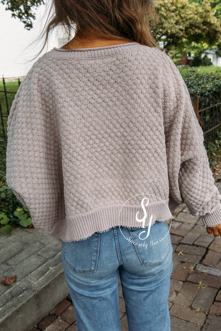 Charmed Cozy Sweater - Oatmeal