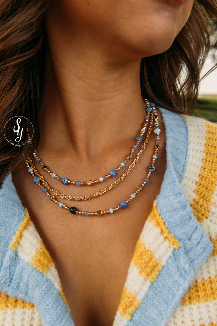 Sweet And Bright Necklace -Blue