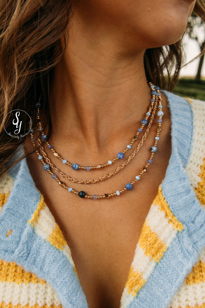 Sweet And Bright Necklace -Blue