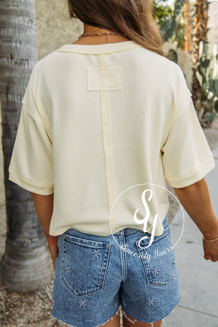 Sunny Personality Top - Butter Yellow