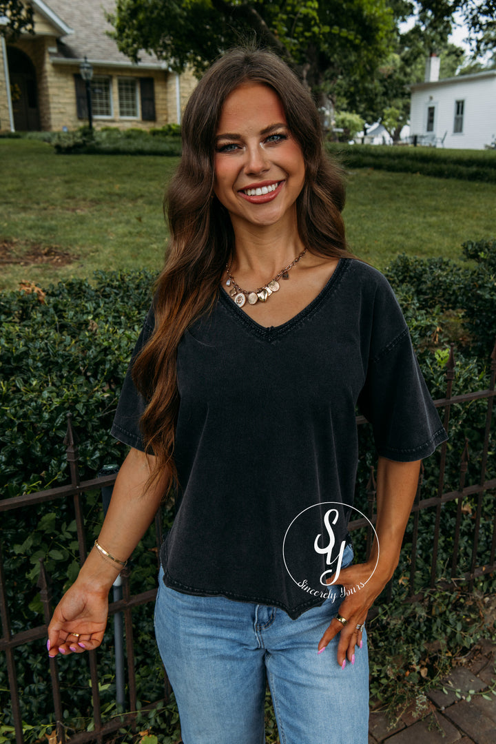 Perfect For Here Or There Top - Black