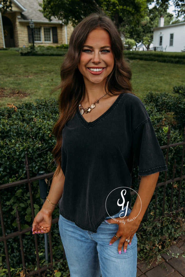 Perfect For Here Or There Top - Black