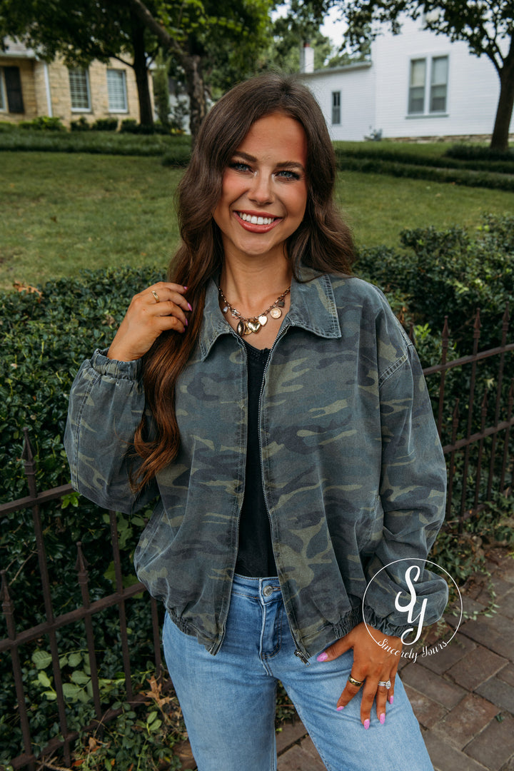 Sweet Escape Jacket - Dark Green