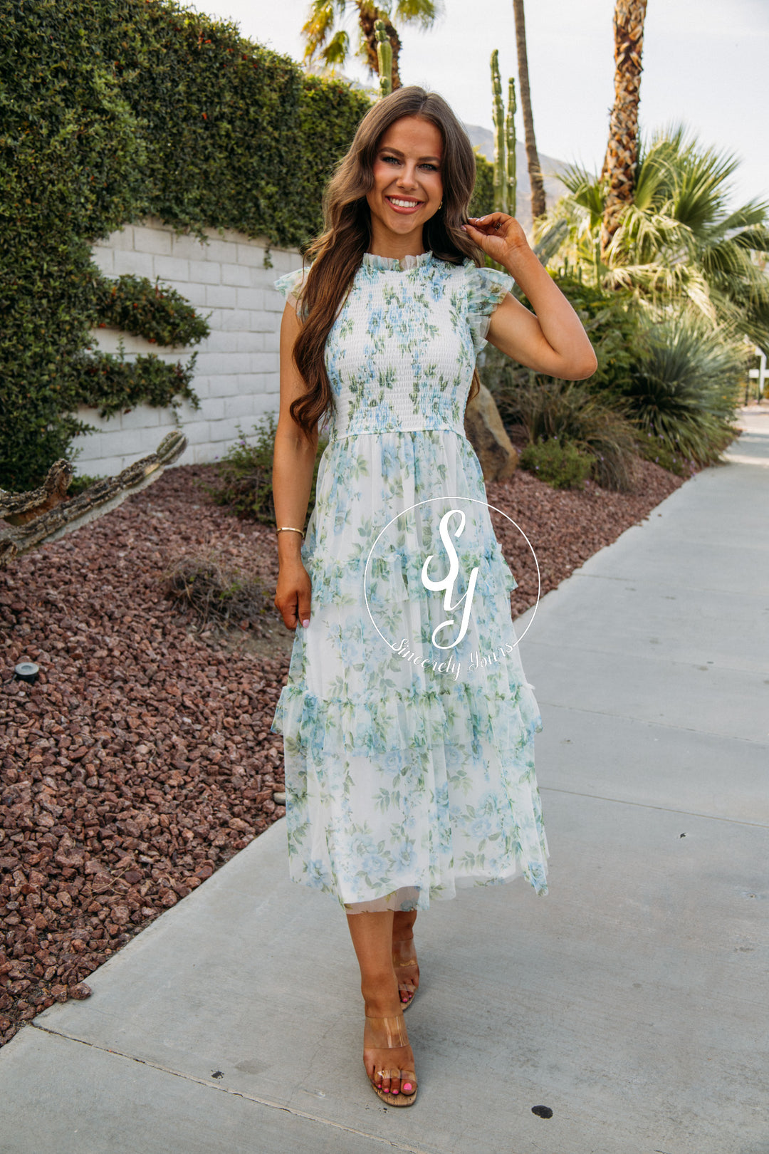 Smocked Favorite Dress - Blue Multi
