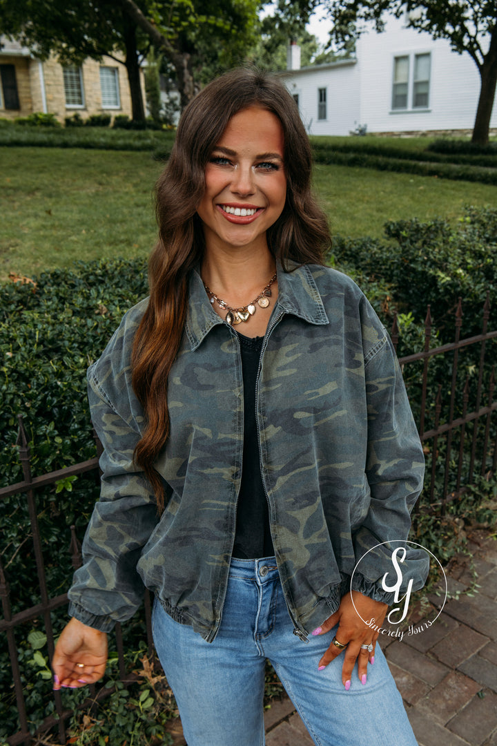 Sweet Escape Jacket - Dark Green