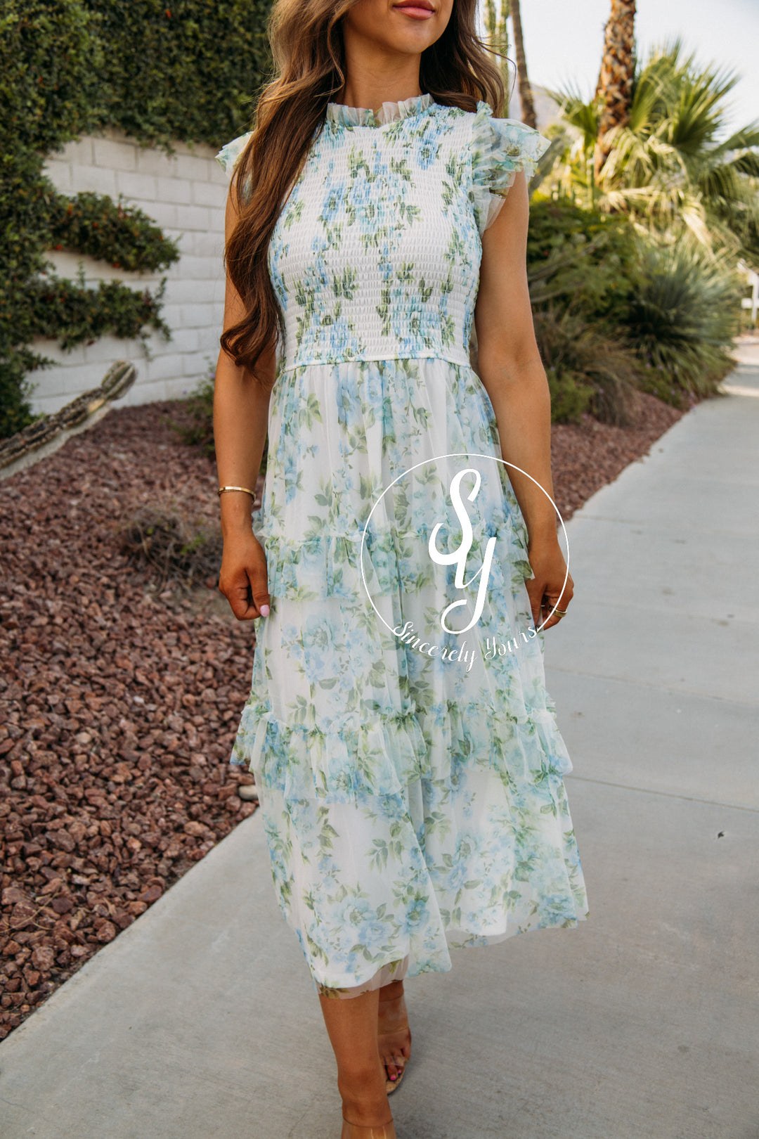 Smocked Favorite Dress - Blue Multi