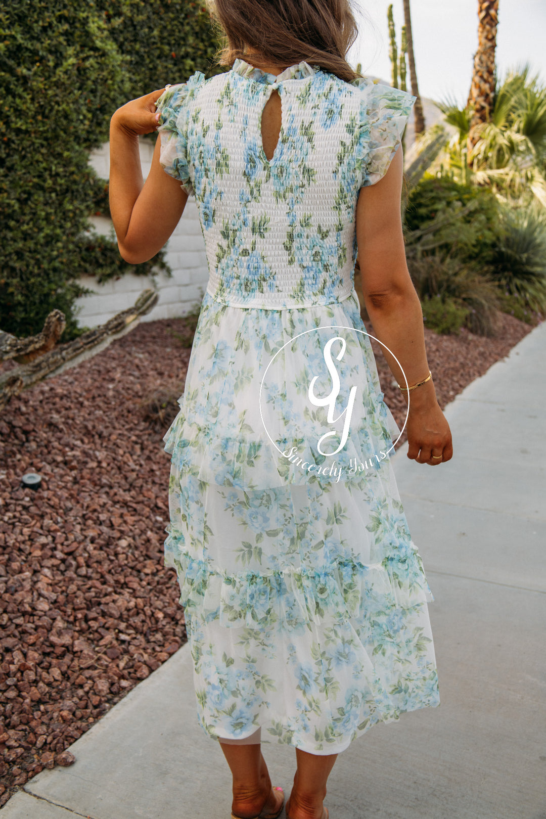 Smocked Favorite Dress - Blue Multi