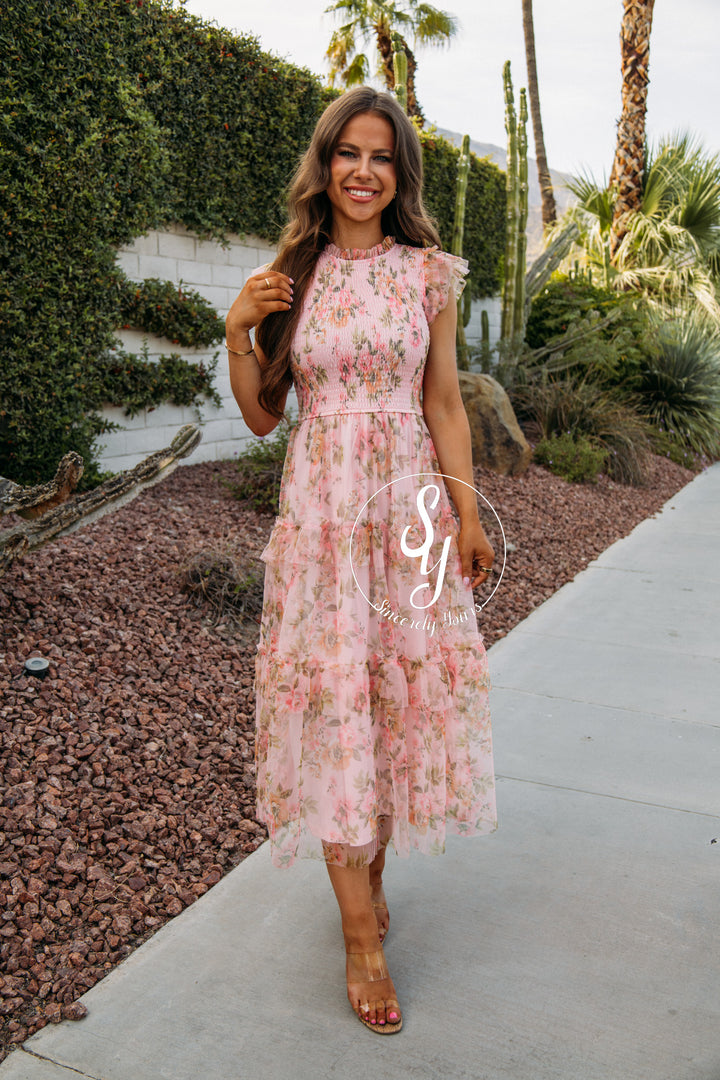 Smocked Favorite Dress - Pink Multi