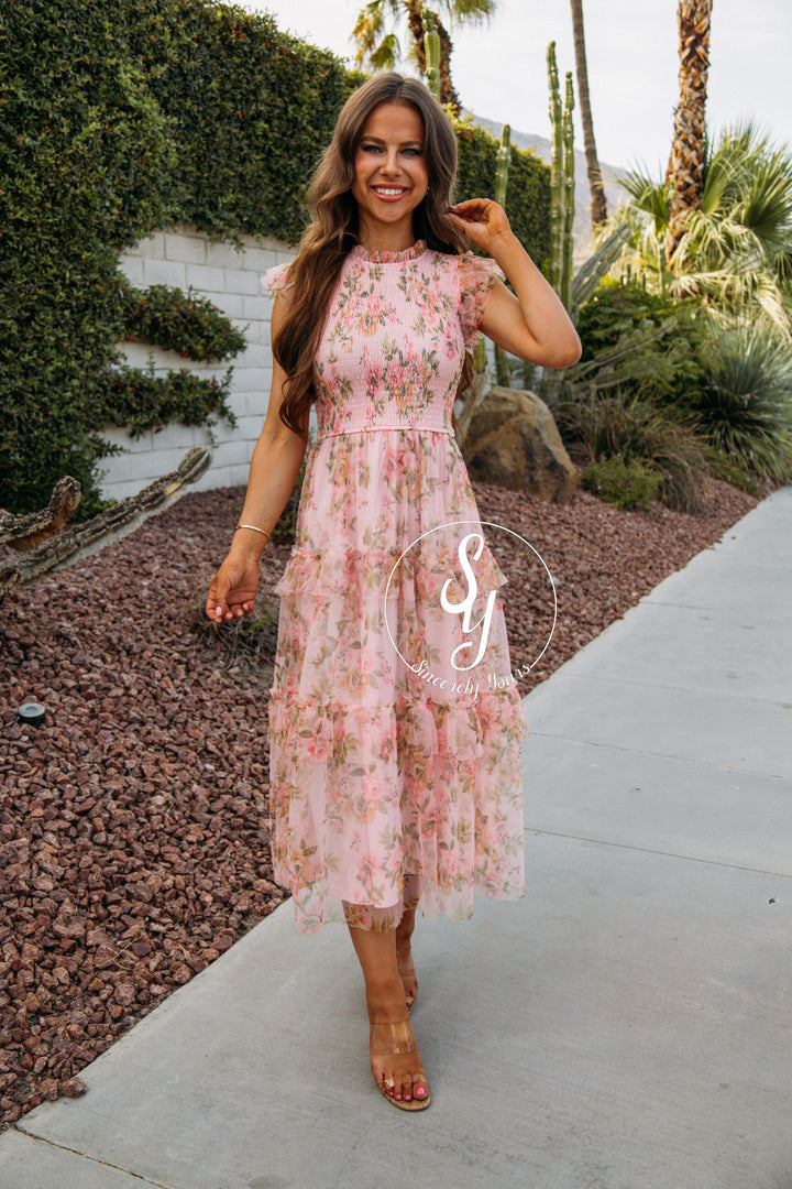 Smocked Favorite Dress - Pink Multi
