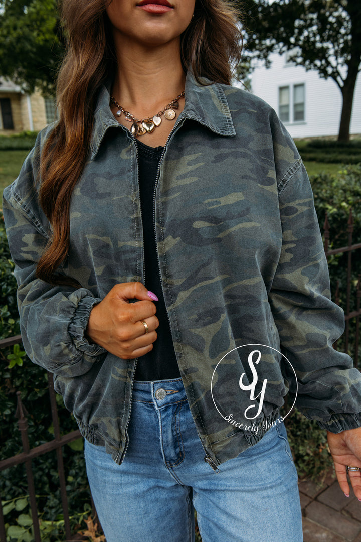 Sweet Escape Jacket - Dark Green