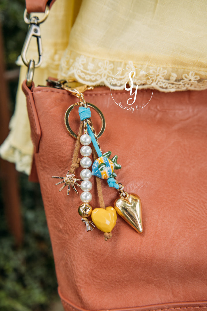 Heart For Fish Bag Charm