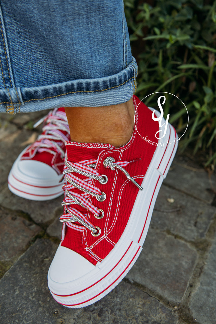 Ava Sneaker - Red