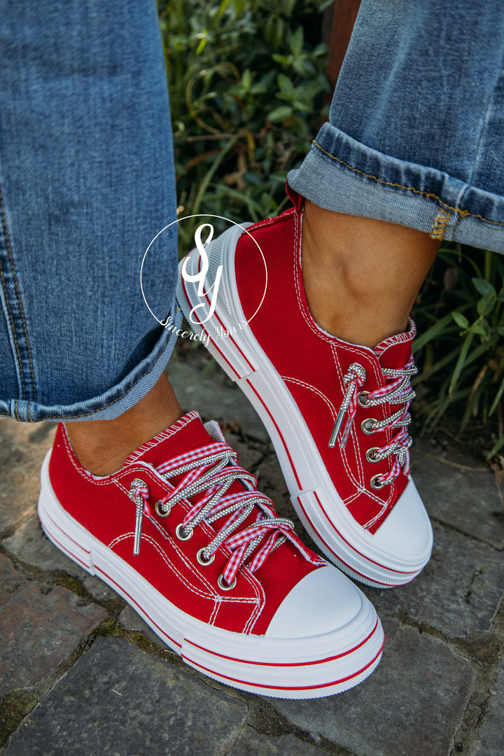 Ava Sneaker - Red