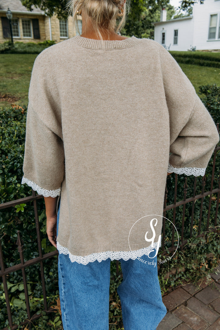 Fall State Of Mind Sweater - Khaki