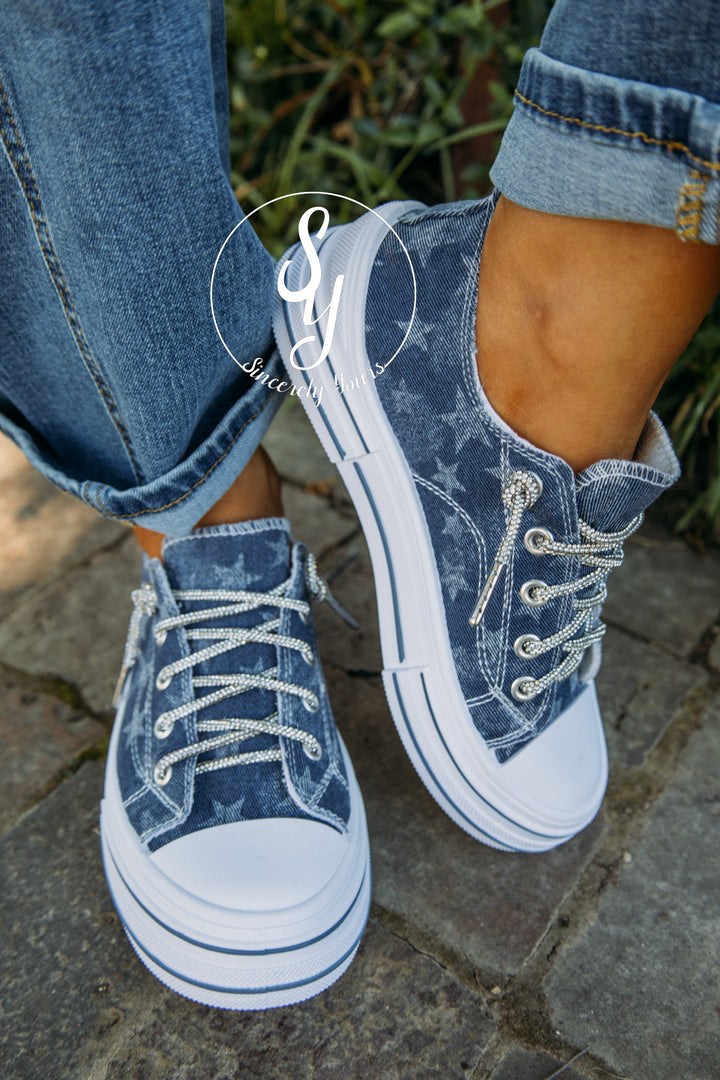 Ava Star Sneaker - Navy