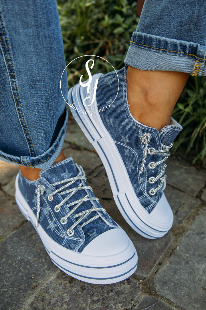 Ava Star Sneaker - Navy