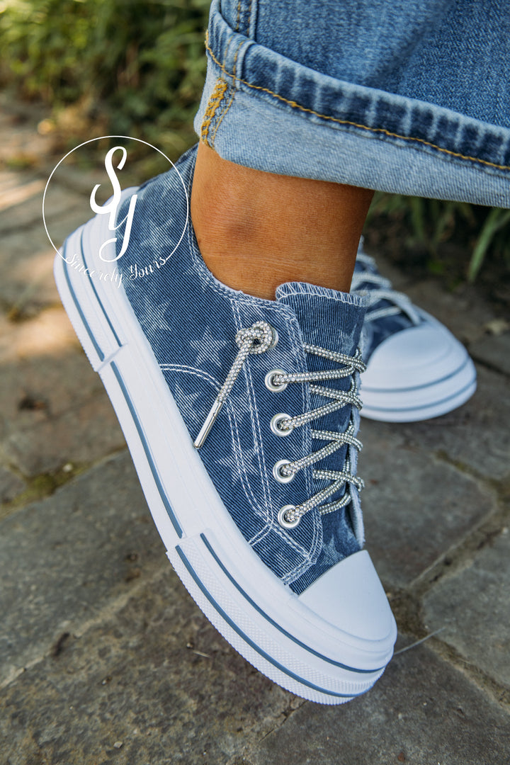 Ava Star Sneaker - Navy