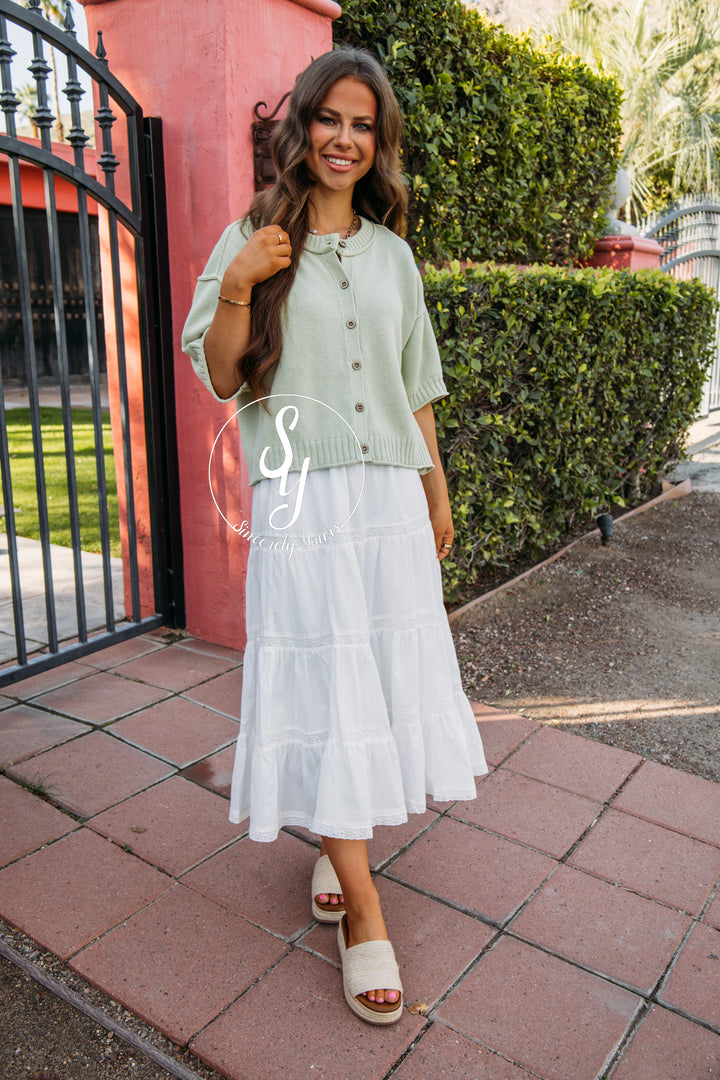 Small Town Cutie Skirt - Off White