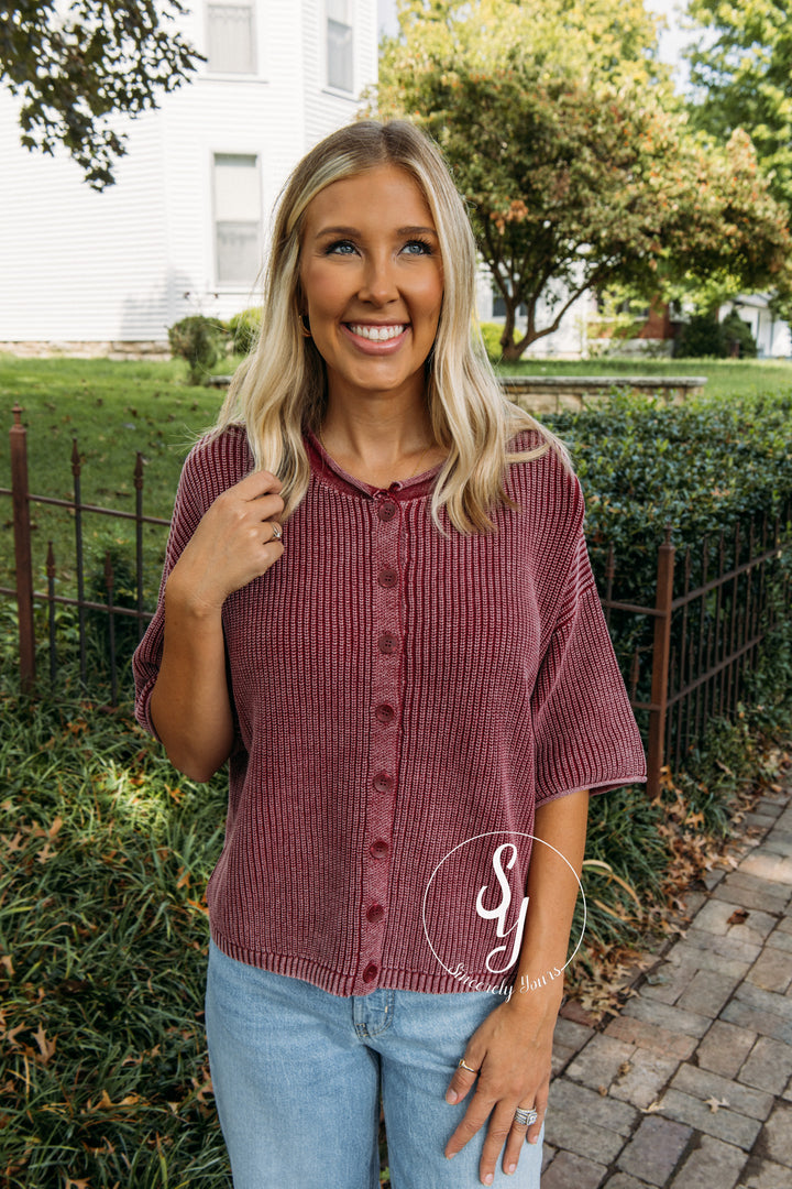 Remi Sweater - Burgundy