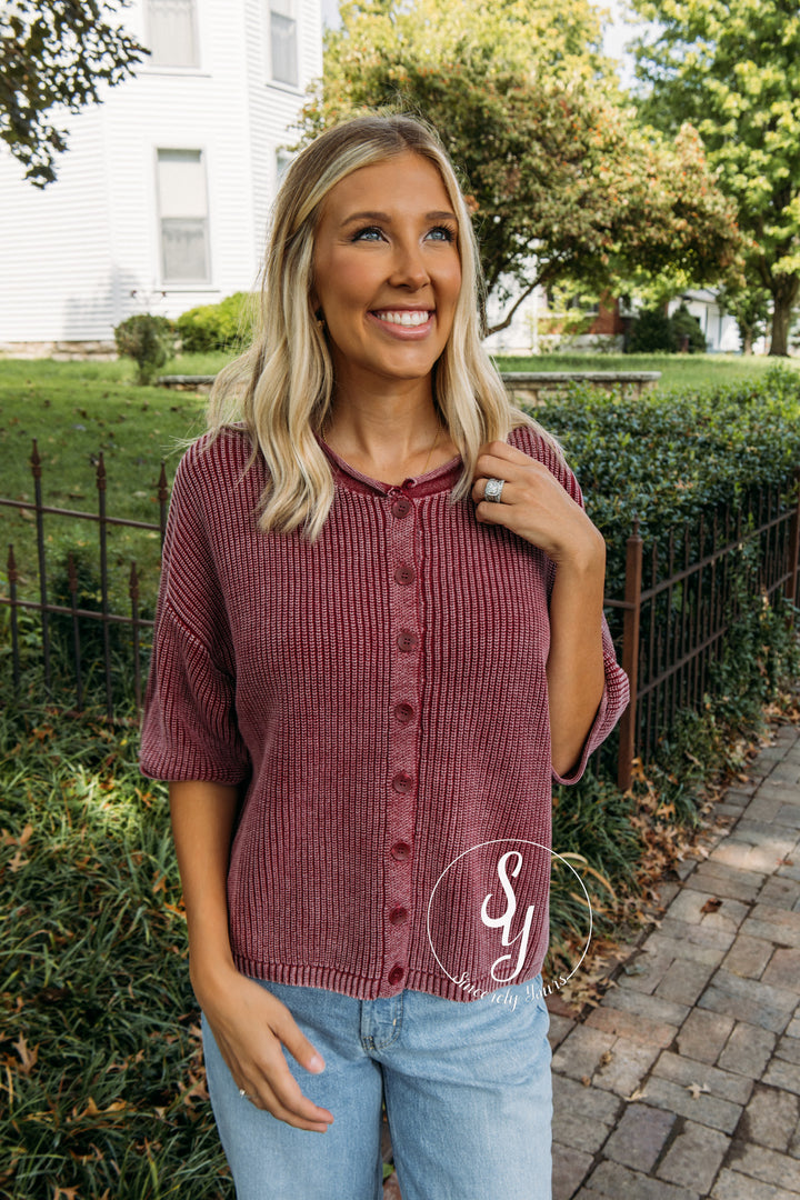 Remi Sweater - Burgundy