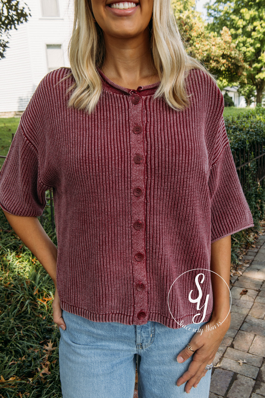 Remi Sweater - Burgundy