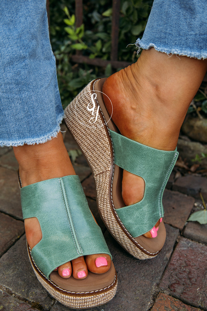 Rowan Sandal - Leaf Green