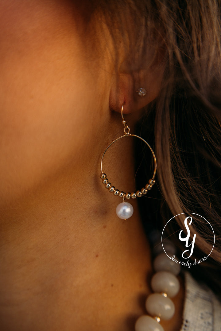 Pearl Life Earring - Gold