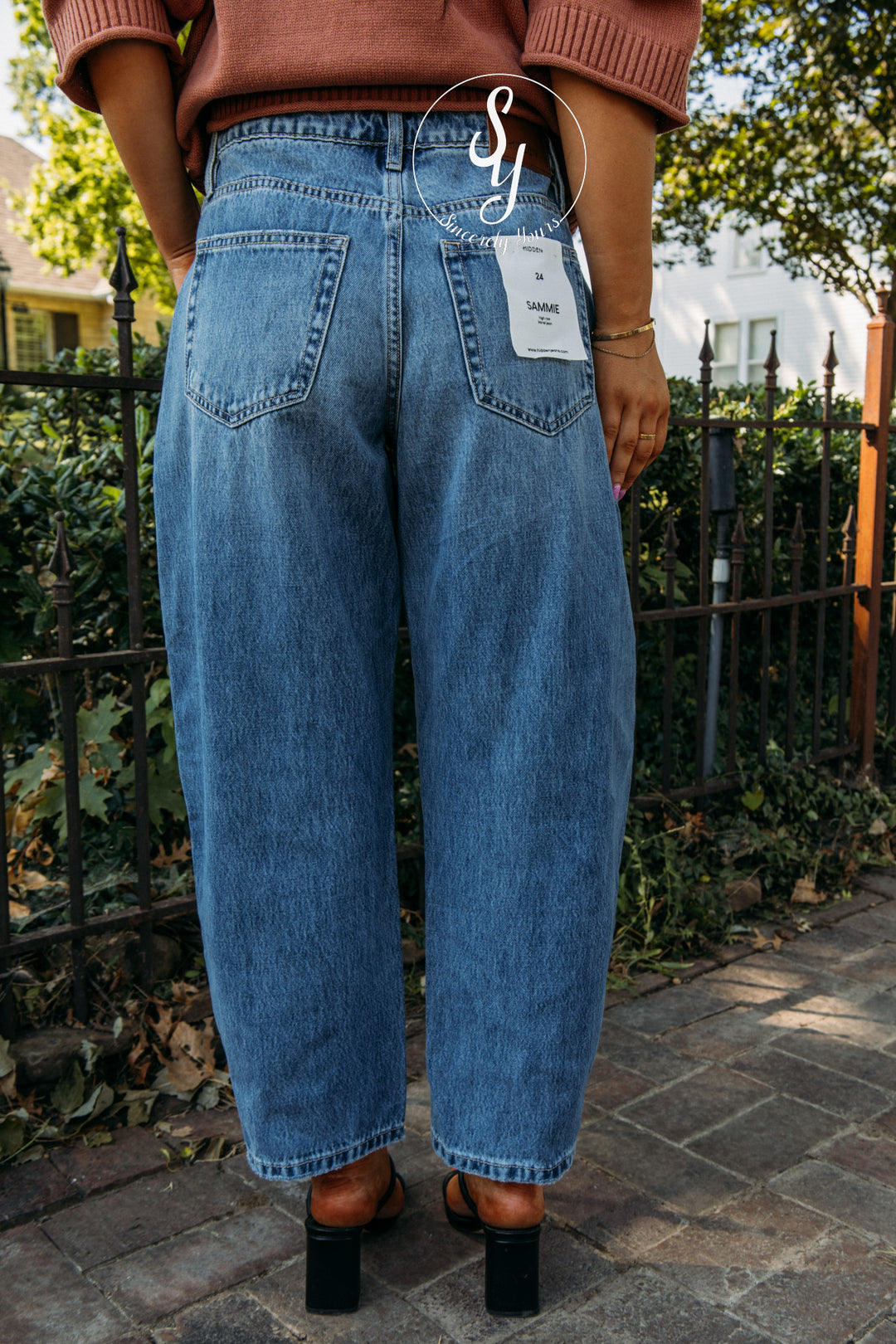 Lucy High Rise Barrel Denim - Medium