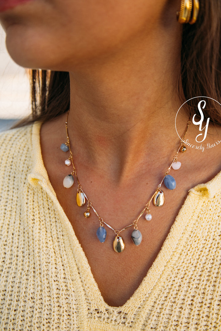 Lilah Necklace - Blue