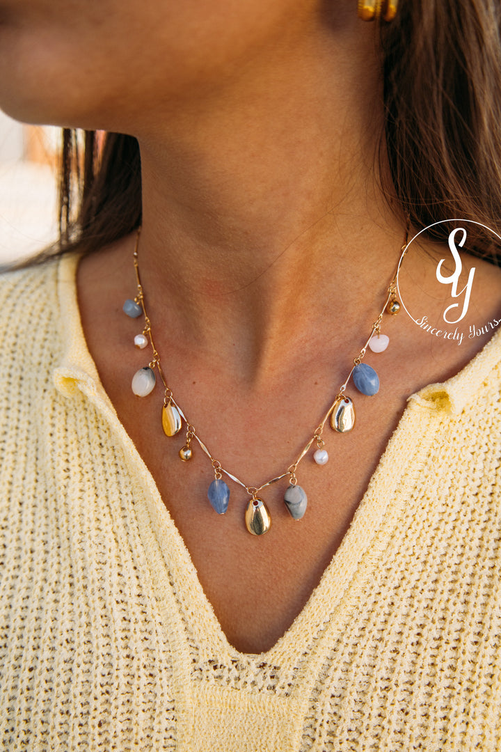 Lilah Necklace - Blue