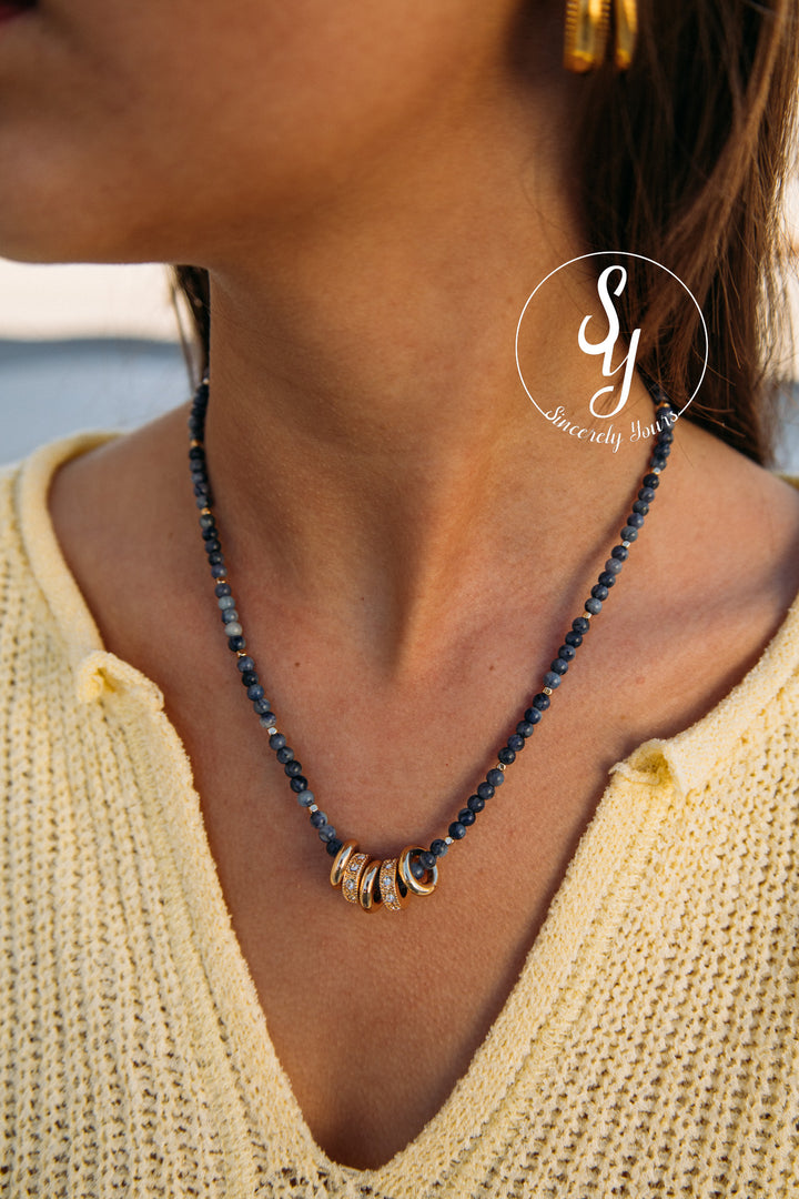 Cara Necklace - Blue