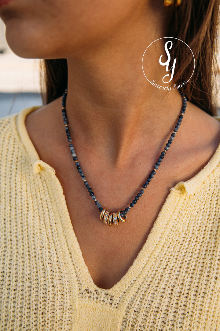 Cara Necklace - Blue