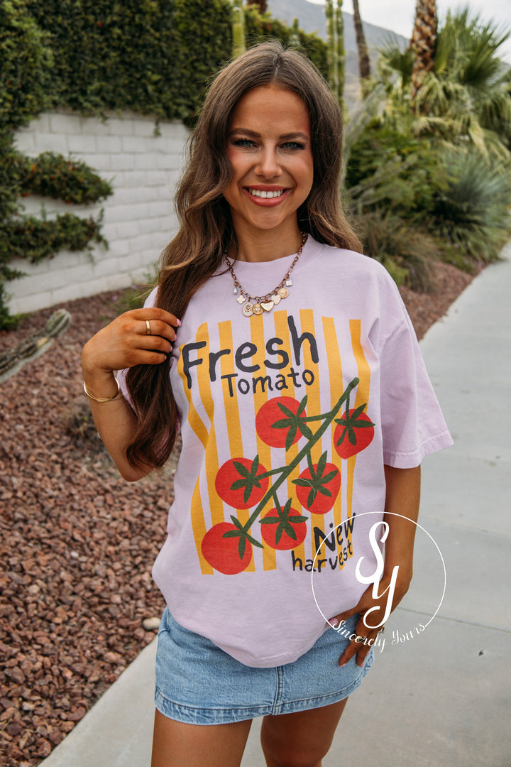 Fresh Tomato Graphic - Lilac