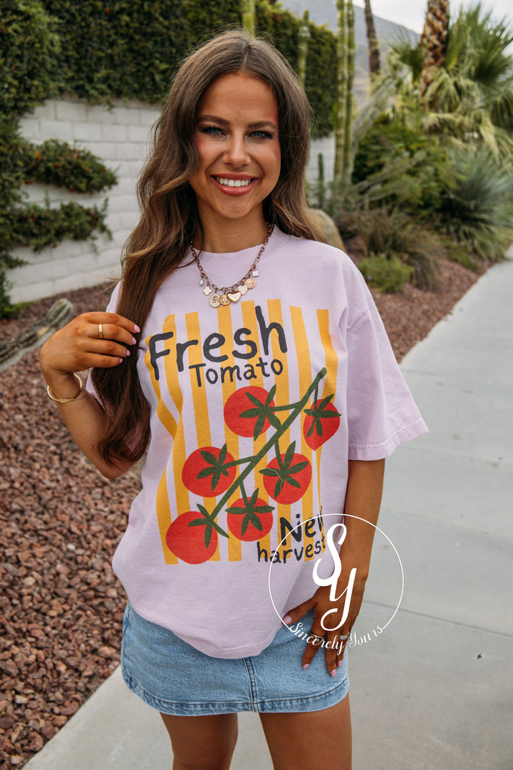 Fresh Tomato Graphic - Lilac