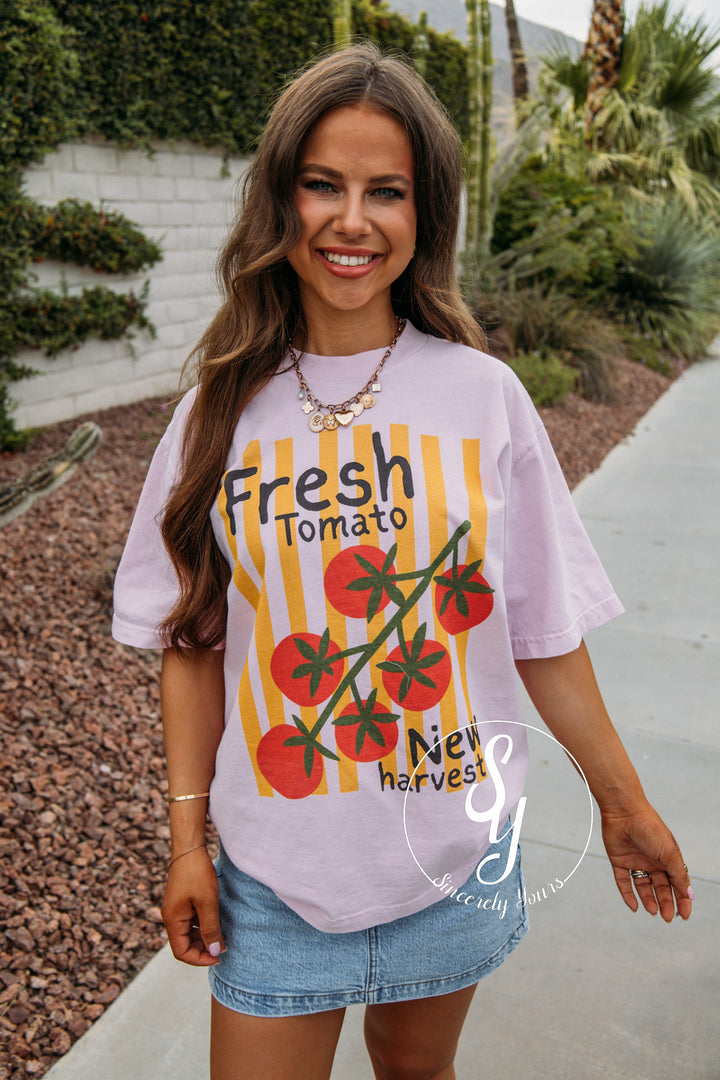 Fresh Tomato Graphic - Lilac