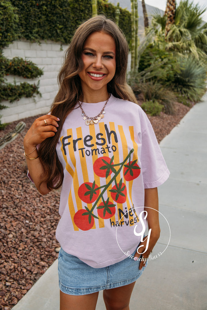 Fresh Tomato Graphic - Lilac
