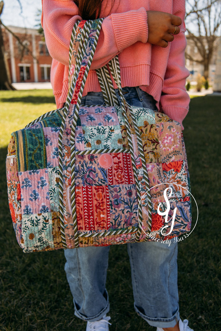 SY Label: Luna Quilted Duffle Bag