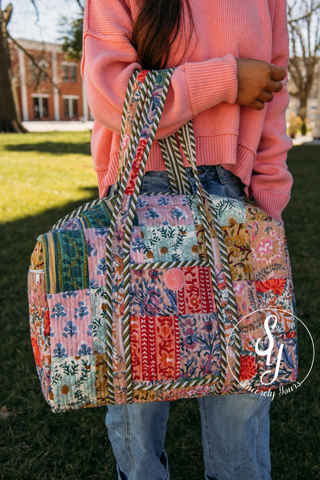 SY Label: Luna Quilted Duffle Bag