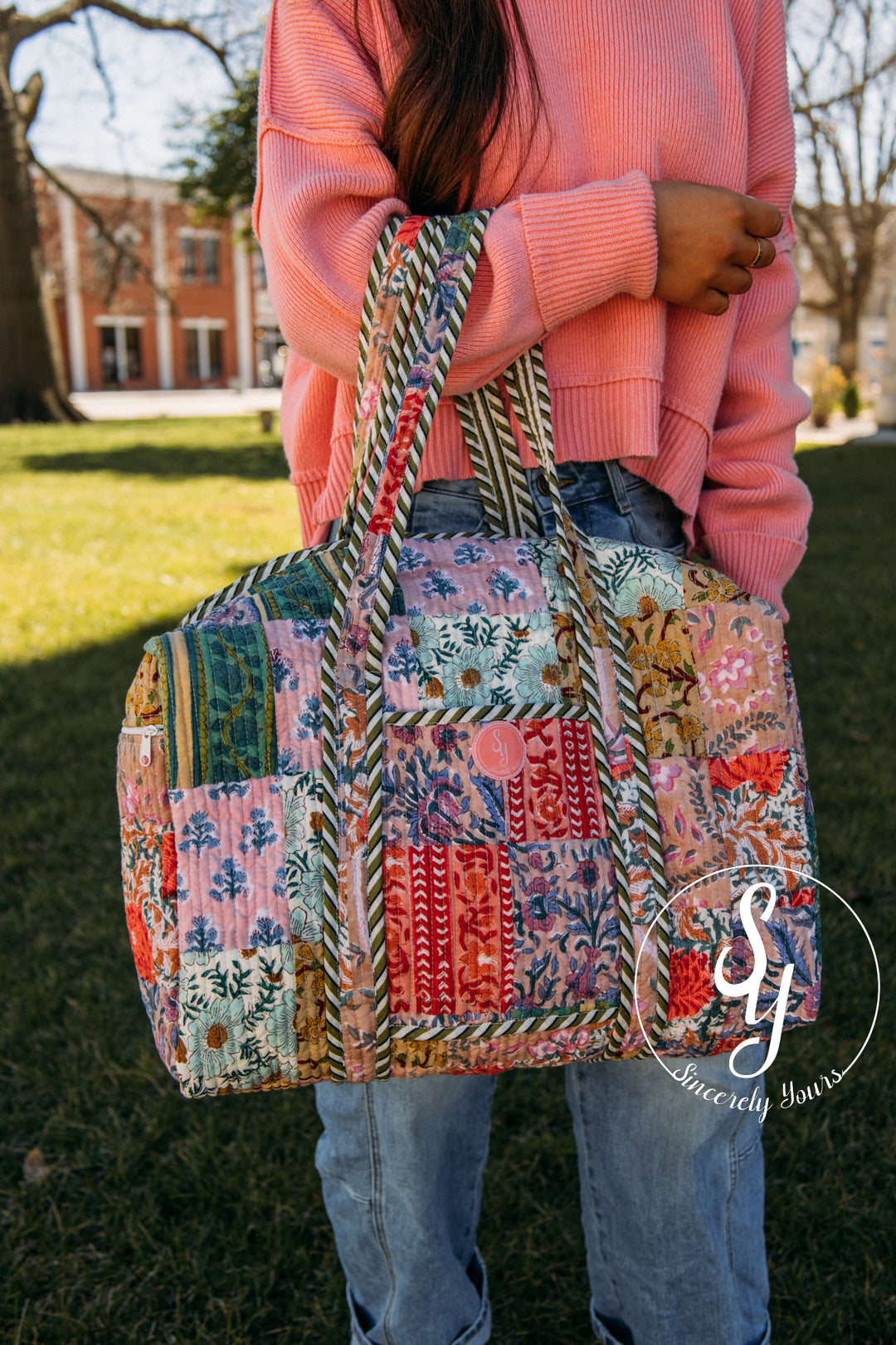 SY Label: Luna Quilted Duffle Bag