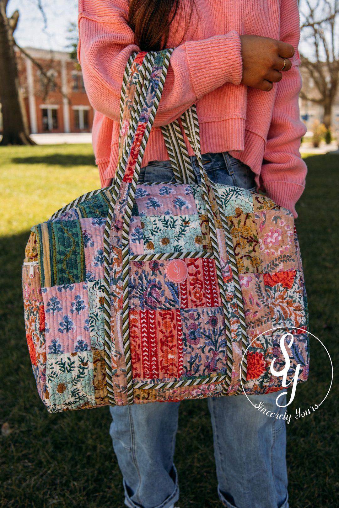 SY Label: Luna Quilted Duffle Bag