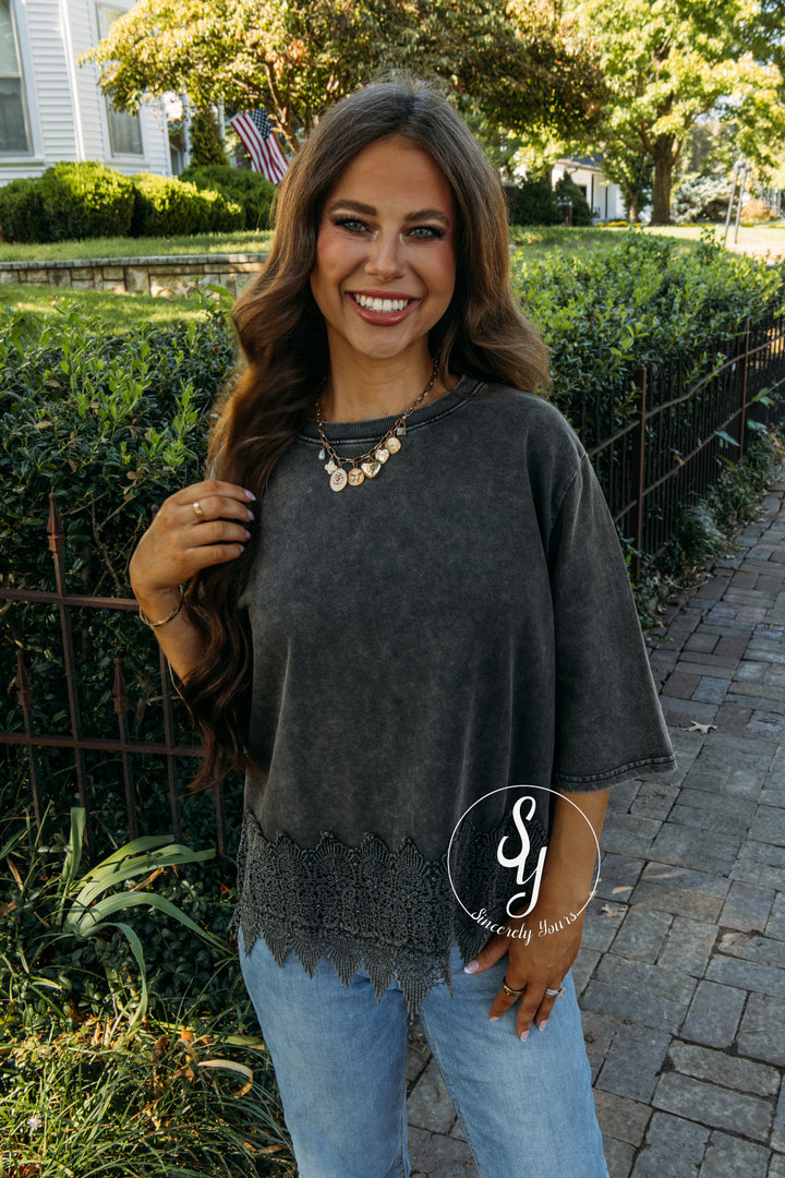 Flirty Love Top - Ash