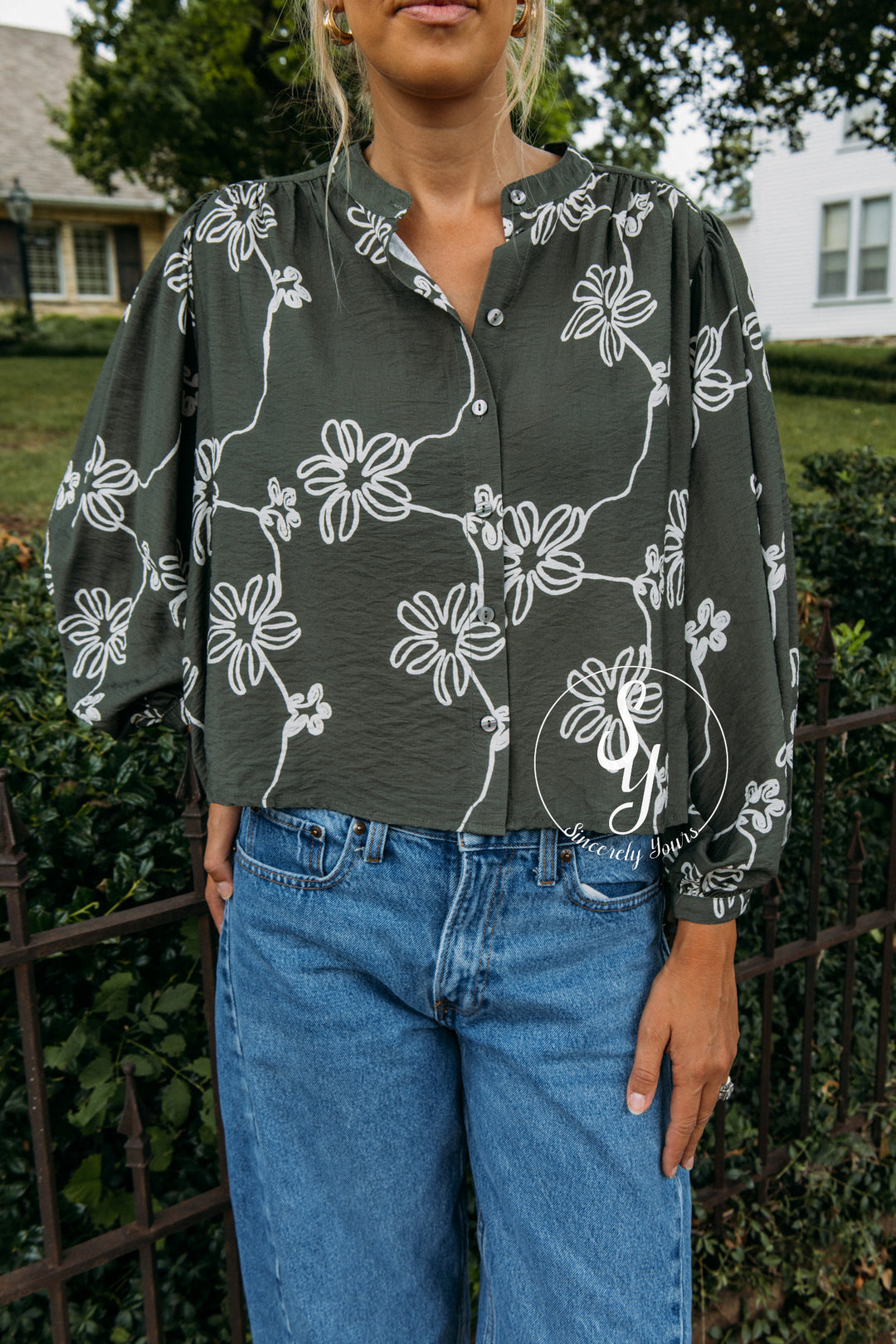 Happy Hues Top - Olive