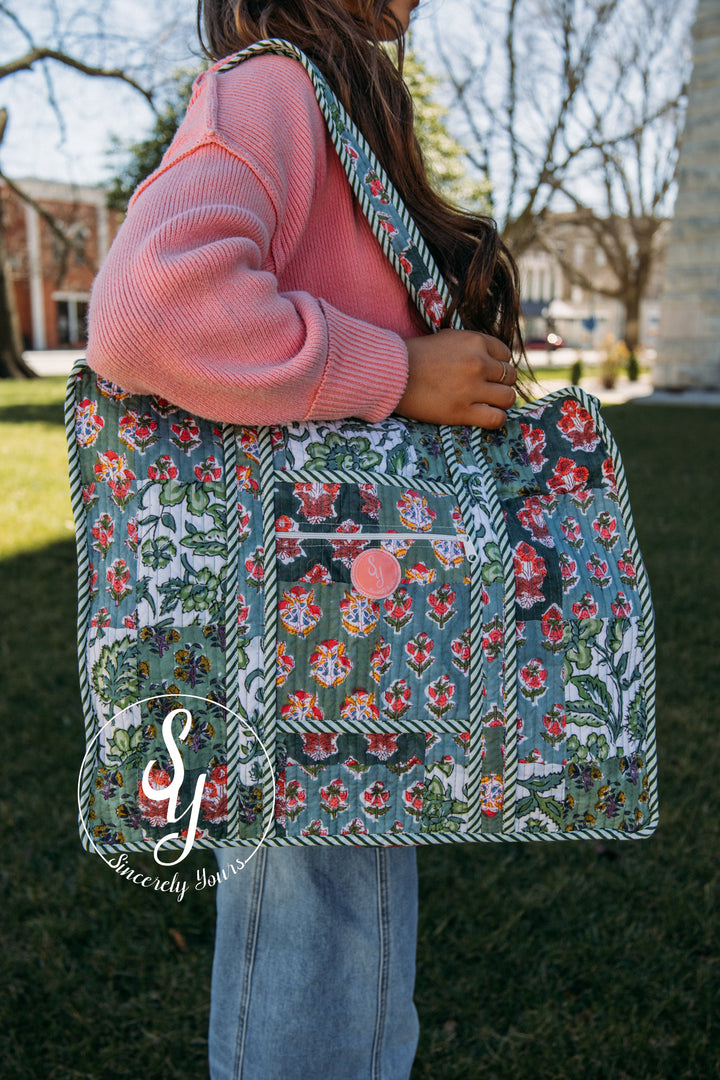 SY Label: Scottie Quilted Tote